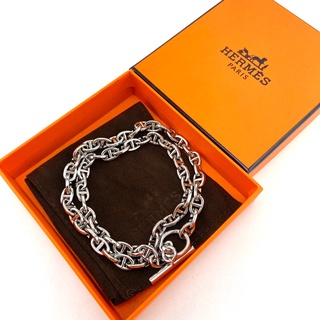 สร้อยคอ HERMÈS D’ANCRE NECKLACE MODEL  สินค้า พร้อมส่ง งานสวยมาก ถ่ายสดจากสินค้าจริง100%