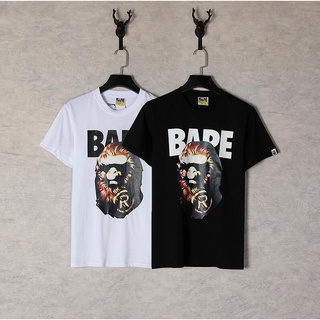 3562 เสื้อยืด แขนสั้น พิมพ์ลาย Christmas bape แฟชั่น สําหรับผู้ชาย ผู้หญิง