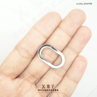 สี่เหลี่ยม 1.8 cm สีเงิน Silver/2ตัว