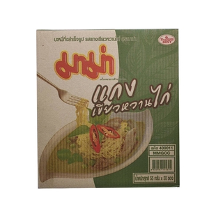 มาม่า บะหมี่กึ่งสำเร็จรูป มาม่า แกงเขียวหวานไก่ 60 กรัม x 30 ซอง mama noodle green chicken curry