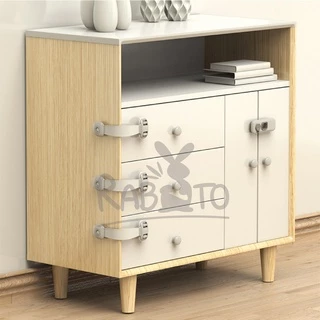【RABITO สินค้าดี】ที่ล็อคตู้เย็น ที่ล็อคลิ้นชัก ที่ล็อคประตู ป้องกันประตูหนีบมือเด็กเล็ก K30 AA