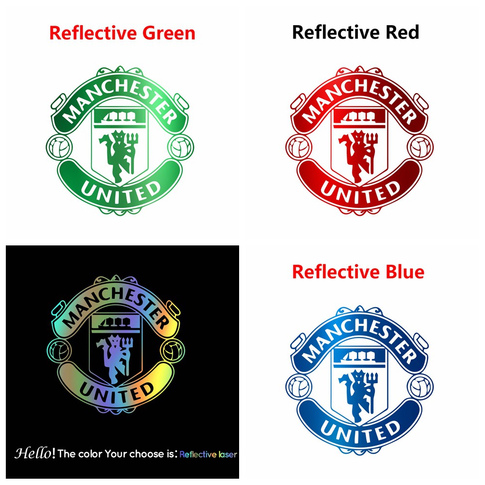 Cool Design Manchester United สติกเกอร์สําหรับรถยนต์รถบรรทุก Suvs รถจักรยานยนต์รถจัดแต่งทรงผมไวนิล Decals