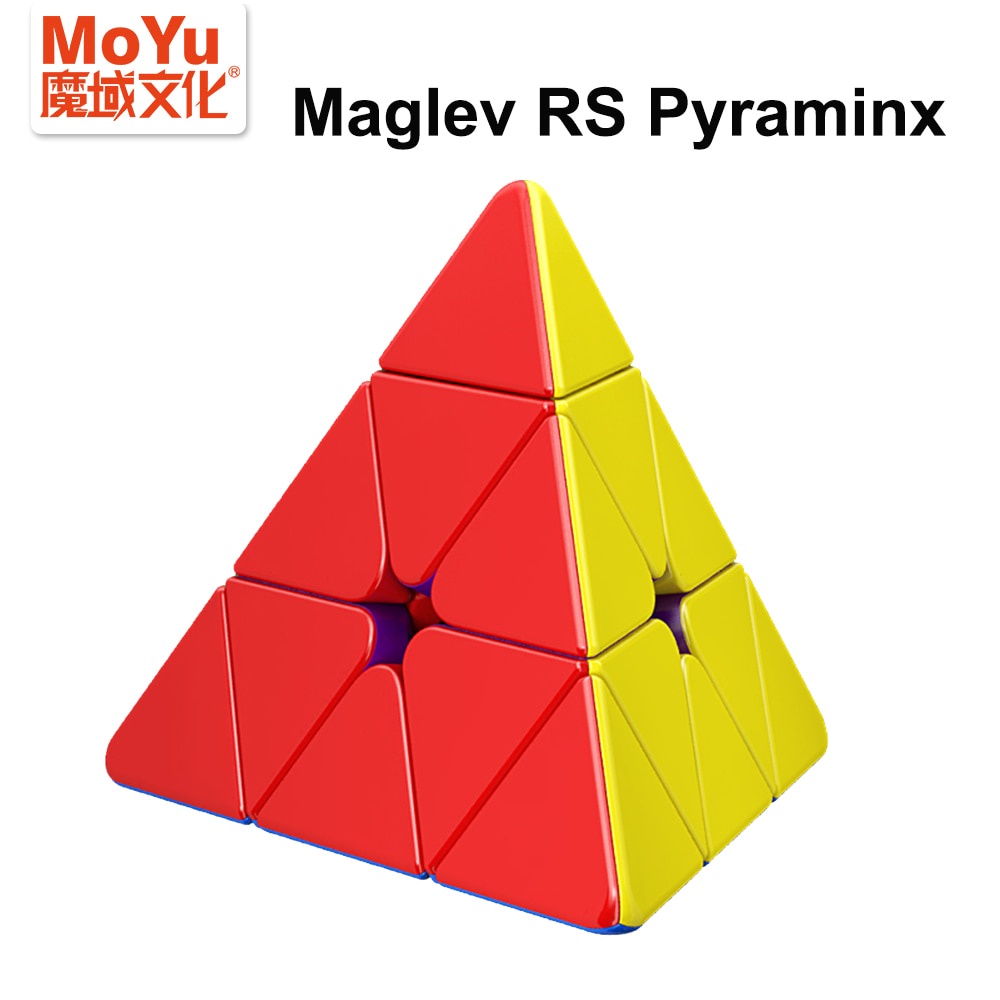 NEW White Gear Pyraminx 3x3x3 Pyramid Triangle Magic Cube Twist Puzzle  
