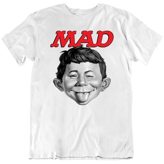 [COD]เสื้อยืด ขนาดใหญ่ พิมพ์ลาย Mad Magazine Alfe Man แฟชั่นสําหรับผู้ชายS-5XL