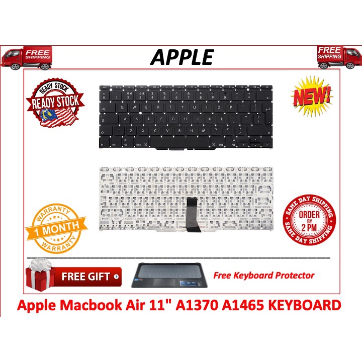 สําหรับ Apple Macbook Air 11 "MC968LL/A MC969LL/A MD223LL/A MD224LL/A Series แป้นพิมพ์แล็ปท็อป🎁 🎁