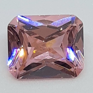 10.10 ct CUBIC ZIRCONIA PINK OCTAGON LOOSE GEMSTONE FOR FINE JEWELLERY