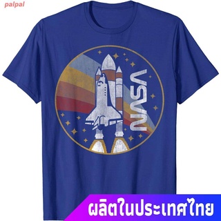 palpal เสื้อยืดผู้ชายและผู้หญิง NASA Shuttle Launch With Rainbow C1 T-Shirt Teen Anime Print Fashion Pattern