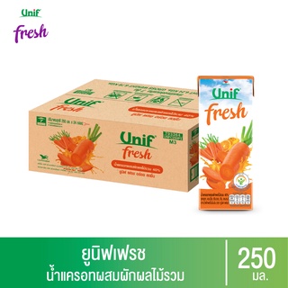 [ยกลัง 24 กล่อง] ยูนิฟ เฟรช น้ำแครอทผสมผักผลไม้รวม 40%