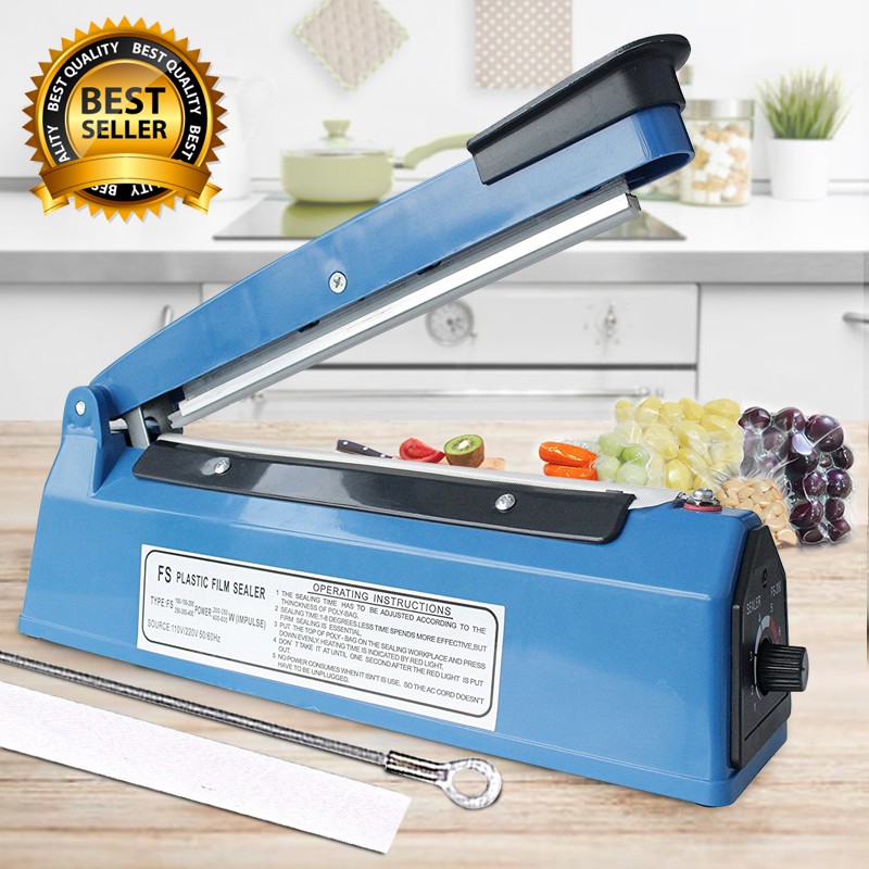 Bag Sealer ขนาด 8 นิ้ว เครื่องซีลถุงพลาสติก / เครื่องซีลปากถุง / เครื่อง ซีนปากถุง | Shopee Thailand