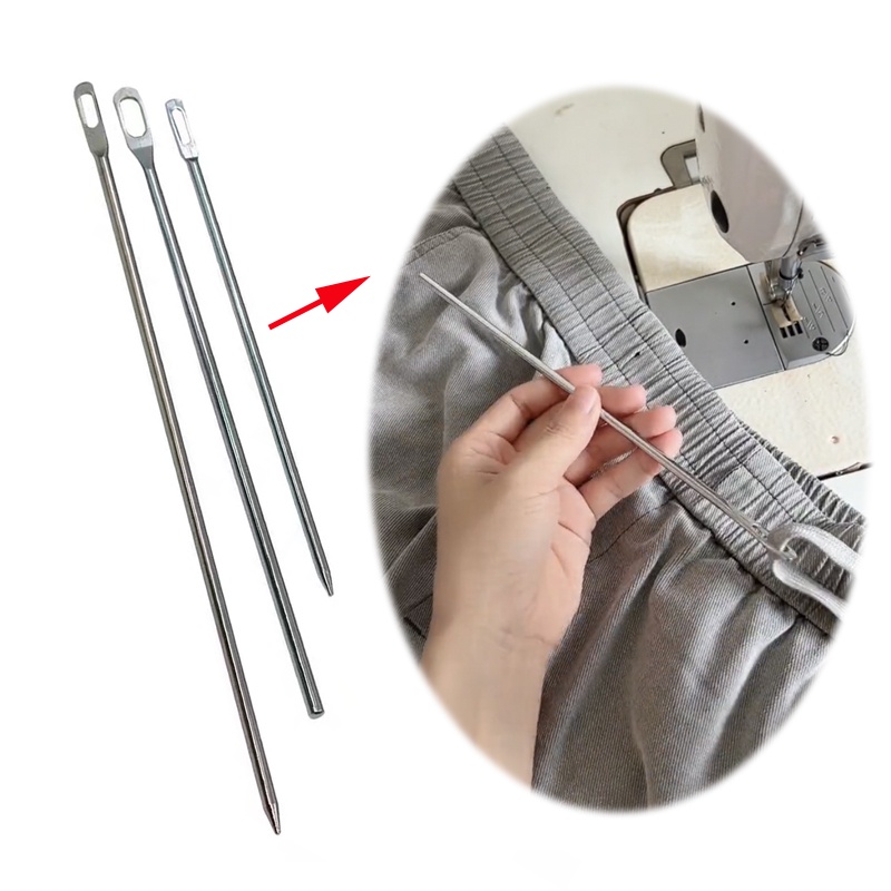 ยางยืด อุปกรณ์เย็บผ้า เครื่องมือ DIY สายไฟยืดหยุ่นเชือก Threader คลิปเย็บ Loop Kit Turner Hook ยืดหยุ่น Drawstring Thread