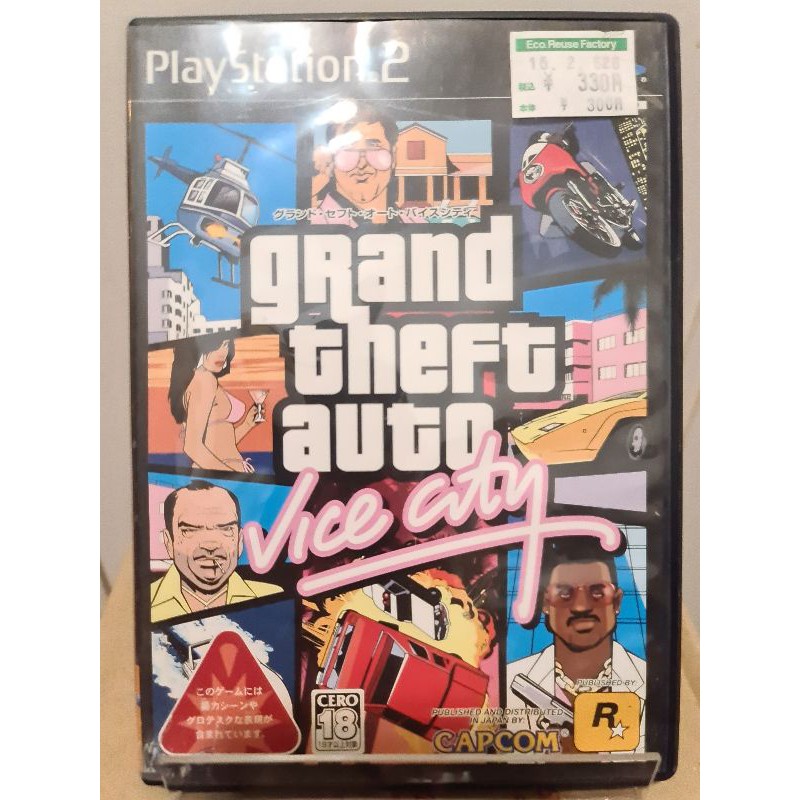 แผ่นเกม ps2 เกม GTA ภาค VICE CITY ของเครื่อง PlayStation 2