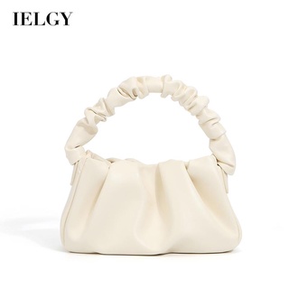 IELGY กระเป๋าถือ ลายก้อนเมฆ สีพื้น สําหรับผู้หญิง