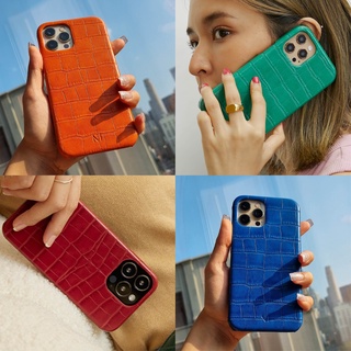 (โค้ด8MUSE65ลด65.-)(12 series)MUSE Croc Phone Case COLORFUL Tone