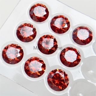 อัญมณีเพชรโมอิส สีแดง หลากสี 1/2/3ct
