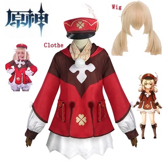 Game Genshin Impact Klee Cosplay Costume Loli Dress Halloween Gift