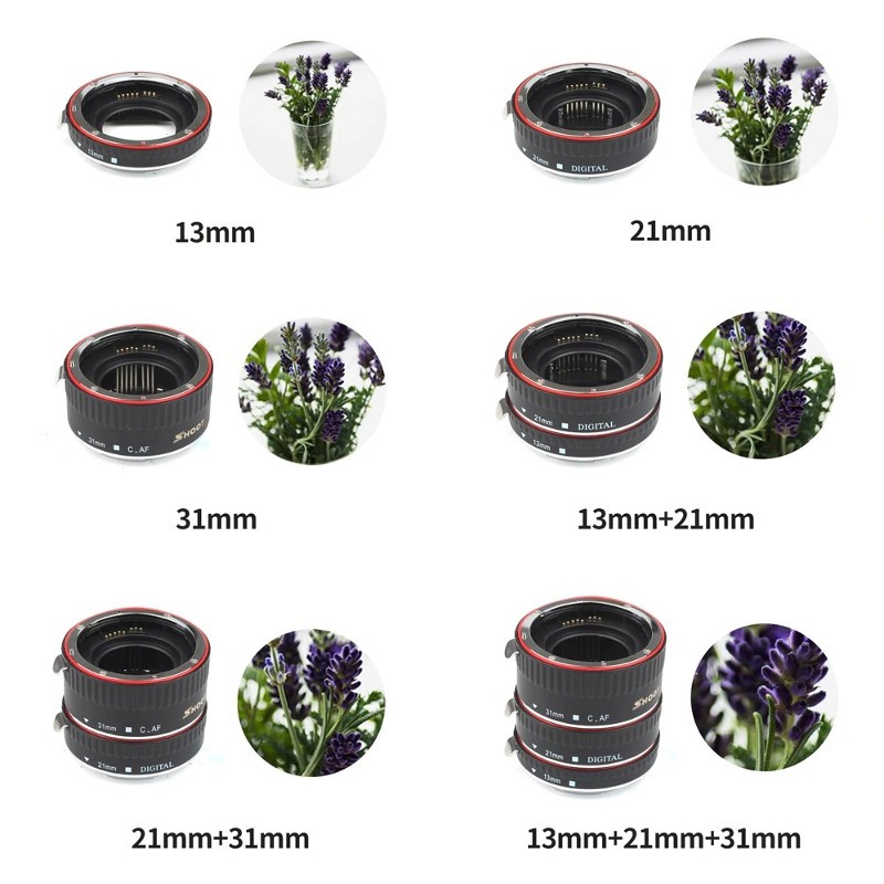 Canon EOS EF EF-S Auto Focus Macro Extension Tube ท่อมาโคร ออโต้โฟกัส เมาท์โลหะ Stainless - รูปที่ 4