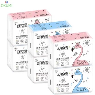 OKUMI_SHOP ราคาถูก!!! กระดาษทิชชู่ (1 กล่องแพคเกจ 40)ทิชชู่พกพา 1 ห่อ 210 แผ่น***(1ลัง)***