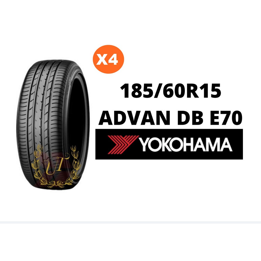 ยางรถยนต์ ขนาด 185/60R15 ADVAN DB E70 YOKOHAMA Set 4 เส้น