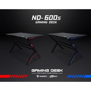 NUBWO ND-600S GAMING DESK โต๊ะเกมมิ่งคอมพิวเตอร์ กว้าง 70 cm ยาว 120 cm วัสดุแข็งแรง มีที่แขวนหูฟัง