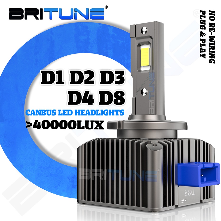 รถโคมไฟ D3S D1S D2S D8S D4S LED ไฟหน้า Canbus หลอดไฟ 40000LUX D1R D2S D2R D4R อัตโนมัติ LED โคมไฟชุด