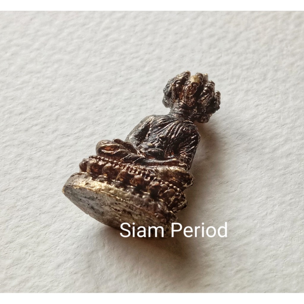 พระนวโกฏิ 9 เศียร วัตถุมงคล องค์จำลอง ขนาดเล็ก เนื้อโลหะ ( ขนาด 2 x 3.2 cm )   มั่งคั่งร่ำรวย โชคลาภ