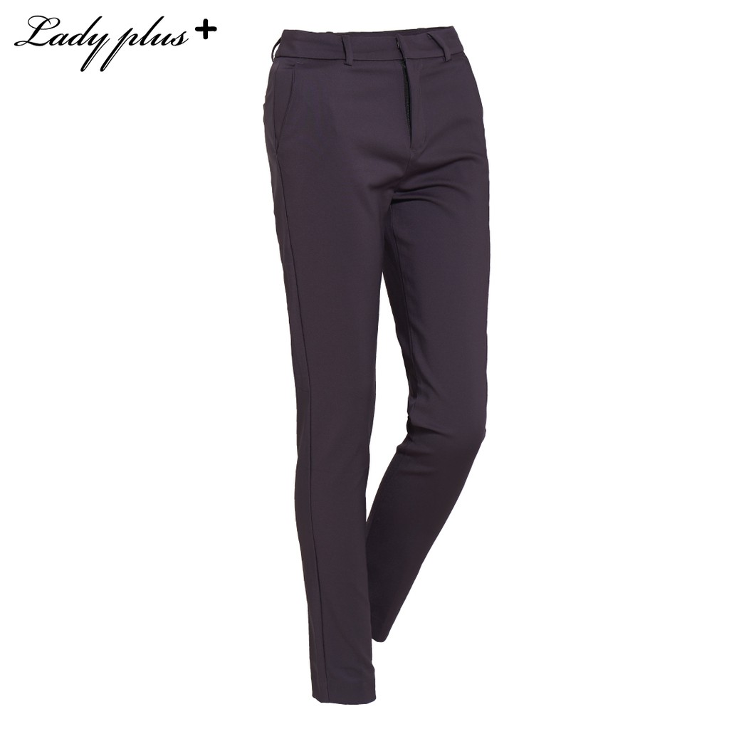 Lady Plus กางเกงขายาว | Long Pants 3003PL กางเกงทำงาน กางเกงทรงสลิม สีเทาเข้ม