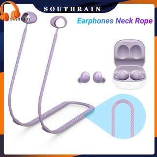 Southrain หูฟังบลูทูธ แบบนิ่ม กันเหงื่อ กันหาย พร้อมสายคล้องคอ สําหรับ Samsung Glaxy Buds 2