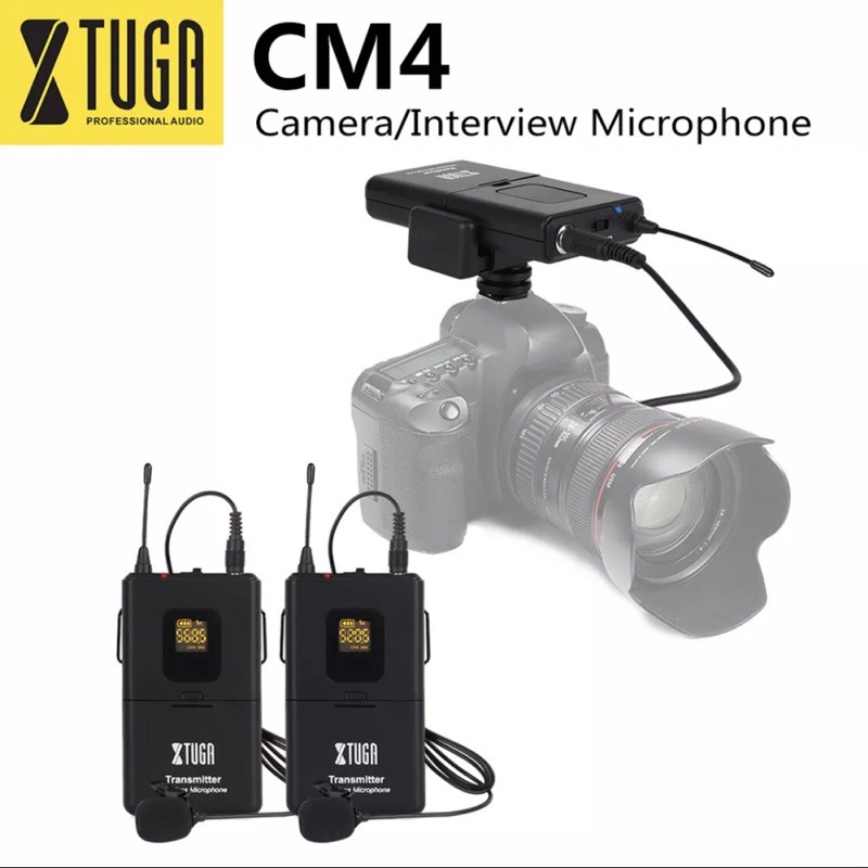 XTUGA X-CM UHF Wireless Lavalier Microphone Camera/Video Microphone
