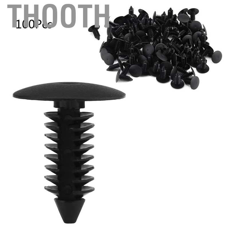 Thooth ดูหมุดพลาสติกในรถยนต์ 100 ชิ้น