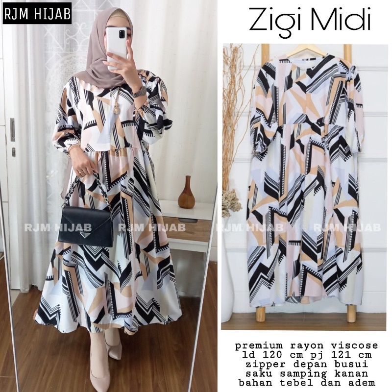 ชุด MIDI ใหม่ล่าสุด BY RJM HIJAB/ZIGI MIDI