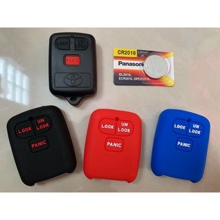 กรอบกุญแจ Toyota Vios Altis Camry ปี 2002-2006 แบบ 3 ปุ่ม รุ่นใหม่ มีโลโก้ Toyoty ด้านหน้า **ส่งฟรี Kerry** สินค้าตรงปก
