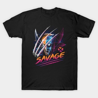 SAVAGE Printed t shirt unisex 100% cotton