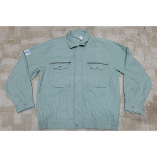 เสื้อช็อป เสื้อช่าง เสื้อช็อปช่าง​ เสื้อทำงาน เสื้อยูนิฟอร์ม​ uniform​ work​ ​shirt มือ2 ของญี่ปุ่น ไซส์ LL