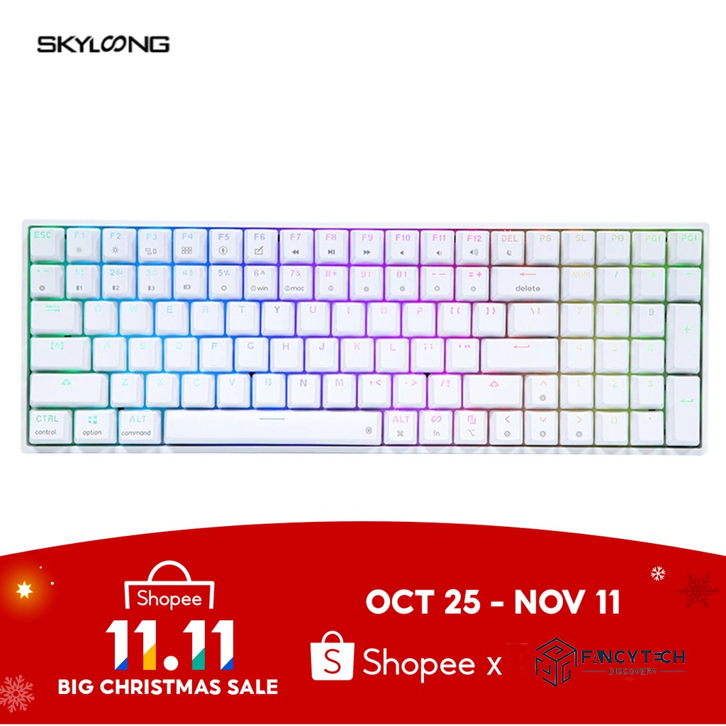 Epomaker SK96/96S 96 Keys Hot Swapคีย์บอร์ด Gaming  Keyboard RGB Backlit ABS Keycaps for Win/Mac Gat