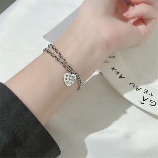 เครื่องประดับสตรีสร้อยข้อมือ s 925 sterling silver สไตล์วินเทจ