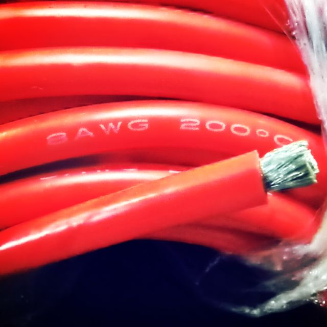 8AWG สีดำ/สีแดง สายไฟซิลิโคน ( พร้อมส่งในไทย ไม่ต้องรอนาน ) ราคา ถูกที่สุด ดีลบีเคเค แกลเลอรีภาพที่ 2