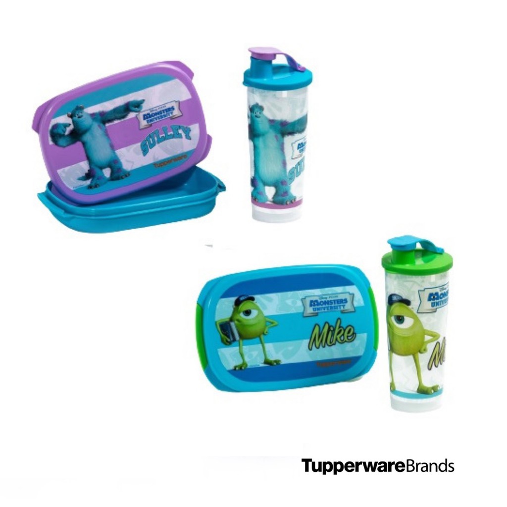 Tupperware Monster Inc Sully OR Mike Lunch Set