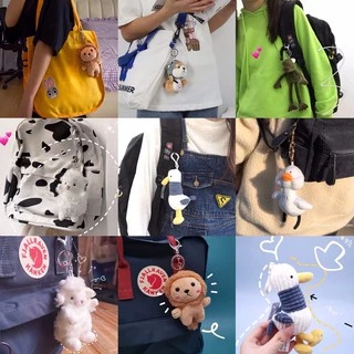 🔥พร้อมส่ง🔥พวงกุญแจตุ๊กตาน่ารัก พวงกุญแจห้อยกระเป๋าตุ๊กตาญี่ปุ่น ลายการ์ตูน