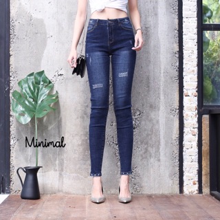 High-waist jeans with