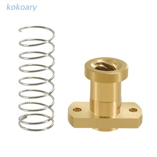 KOK T8 POM Anti Backlash Spring Loaded Nut Elimination Nut for Upgrade  Ender 3 CR-10 / Tornado/Clone 3D Printer Accessory 8mm Acme Threaded Rod