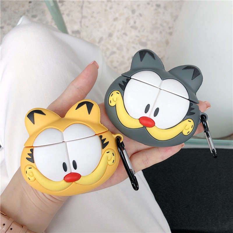 Garfield เคสซิลิโคนป้องกันการกระแทกสำหรับ Airpods 1 2 #8