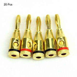 4MM Musical Audio Speaker Cable Wire Gold-plated Banana Plug Connector