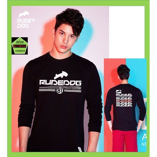 Rudedog เสื้อแขนยาว ชาย หญิง รุ่น Next dog สีดำ