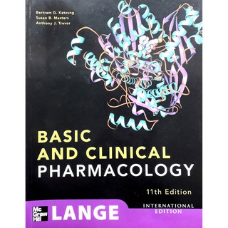 BASIC AND CLINICAL PHARMACOLOGY (LANGE) (PAPERBACK)/Author:Bertram G. Katzung Ed/Year:11/2009 ISBN: 9780071271189