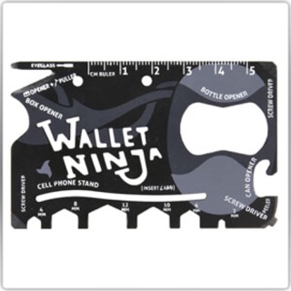 NINJA WALLET Card 18 in 1 tools การ์ดอเนกประสงค์