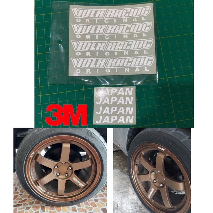 สติกเกอร์ติดแม็กซ์TE37หยอดสี งาน3Mสะท้อนแสง ติดทนทาน 1ชุดติดได้4ล้อ - รูปที่ 7