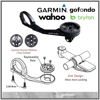 Magene Xoss Garmin Bryton Wahoo อุปกรณ์เมาท์ขาตั้งกล้อง AERO สําหรับติดด้านหน้ารถจักรยาน