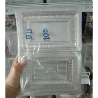 กล่องพลาสติกใส B 11 บรรจุ 100 ใบ