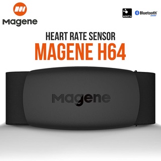 Magene Mover H64 เครื่องวัดอัตราการเต้นหัวใจบลูทูธ 4.0 Ant + เซนเซอร์แม่เหล็กพร้อมสายรัดหน้าอกสําหรับจักรยาน Wahoo Garmin Bt