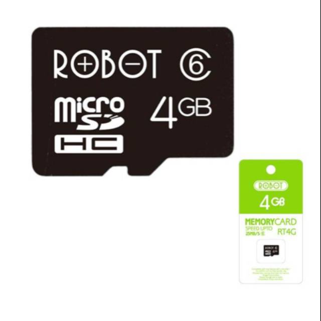 Robot Micro SD พร้อมการ์ดหน่วยความจําแพ็คเกจ 4GB 8GB 16GB 32GB 64GB ของแท้